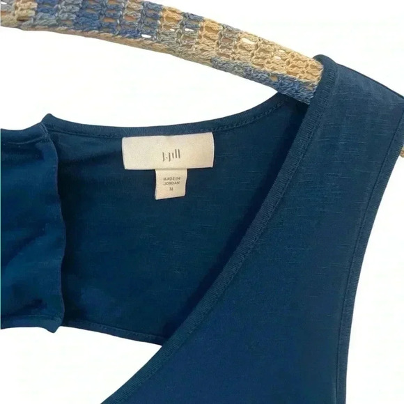 J Jill maxi dress sleeveless blue with pockets - Picture 6 of 8